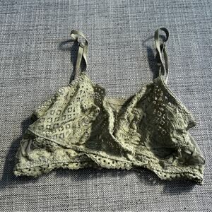 Victoria's Secret Dream Angels Green Mesh Lace Bralette